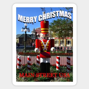 Custom toy soldier Christmas card Sticker